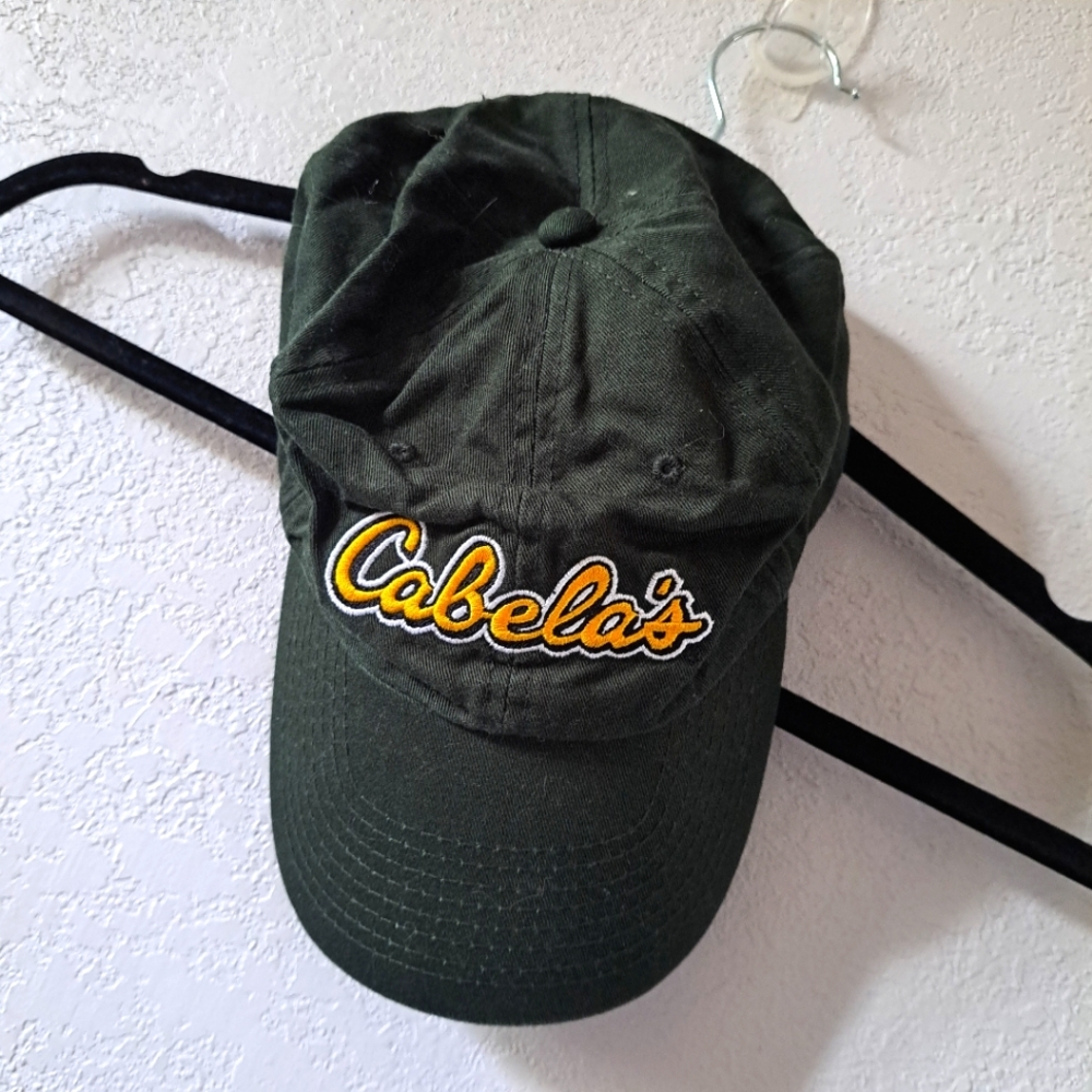Cabela's Dark Green Hat with Yellow Logo
